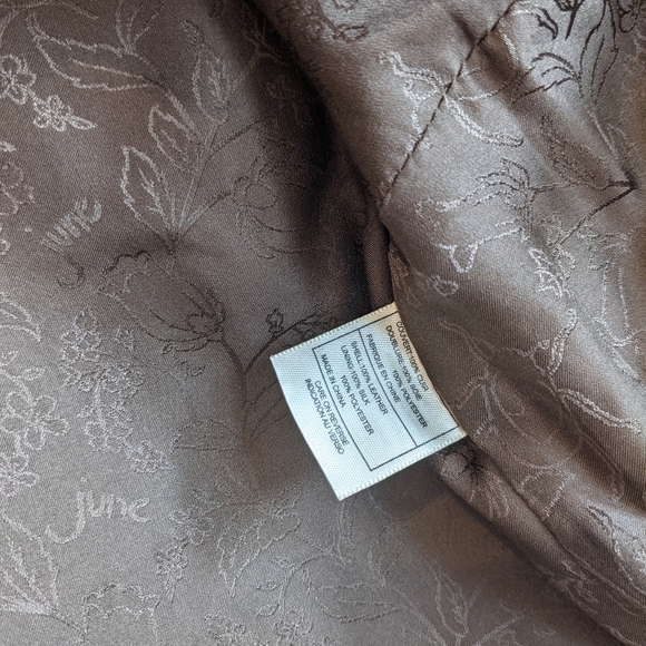 Vintage June Leather + Silk Jacket - Picture 5 of 16